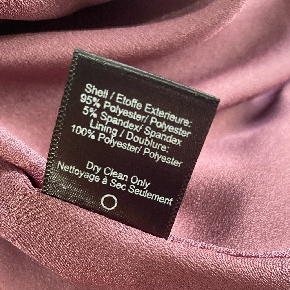 DRESS THE POPULATION Isabelle Orchid Purple Crepe Mermaid Midi Dress XS - Picture 7 of 12